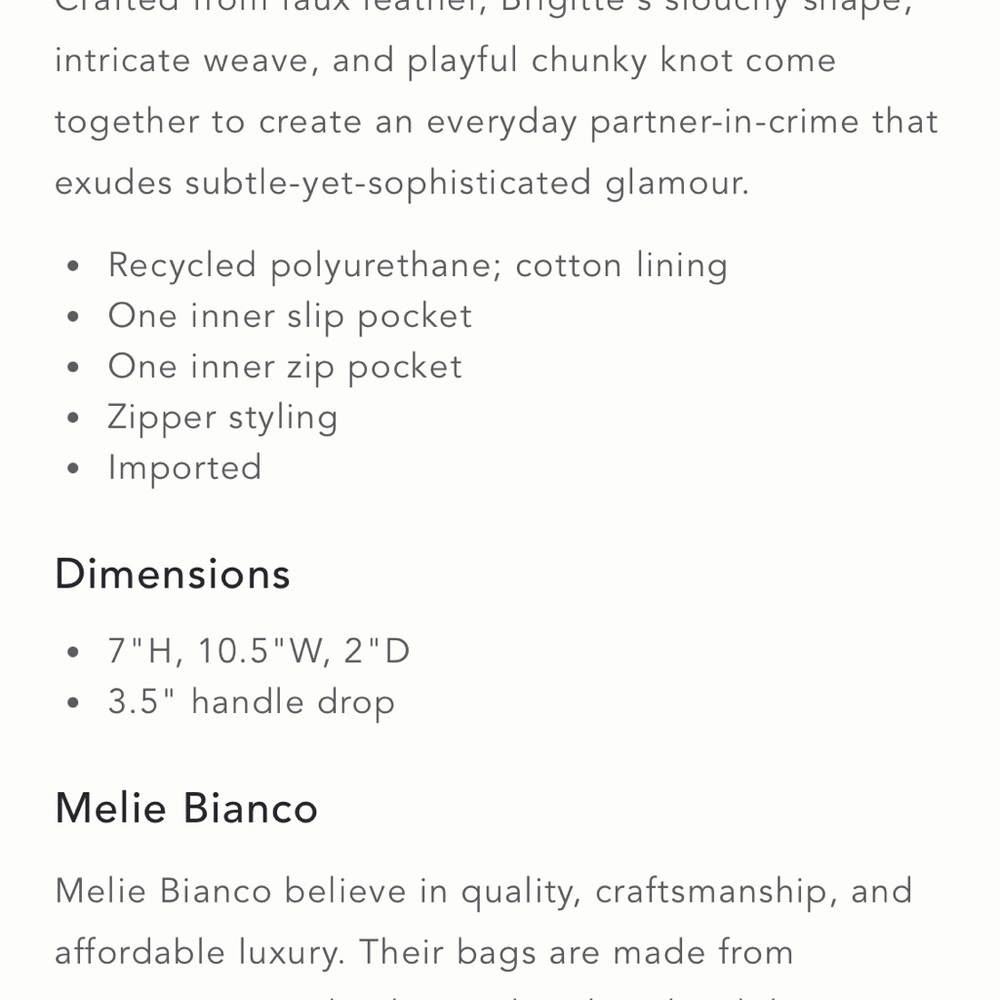 Anthropology Melanie Bianco woven handbag - Picture 4 of 10